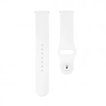 Connect 22mm Silicone Loop Watch Strap (130mm M/L) White