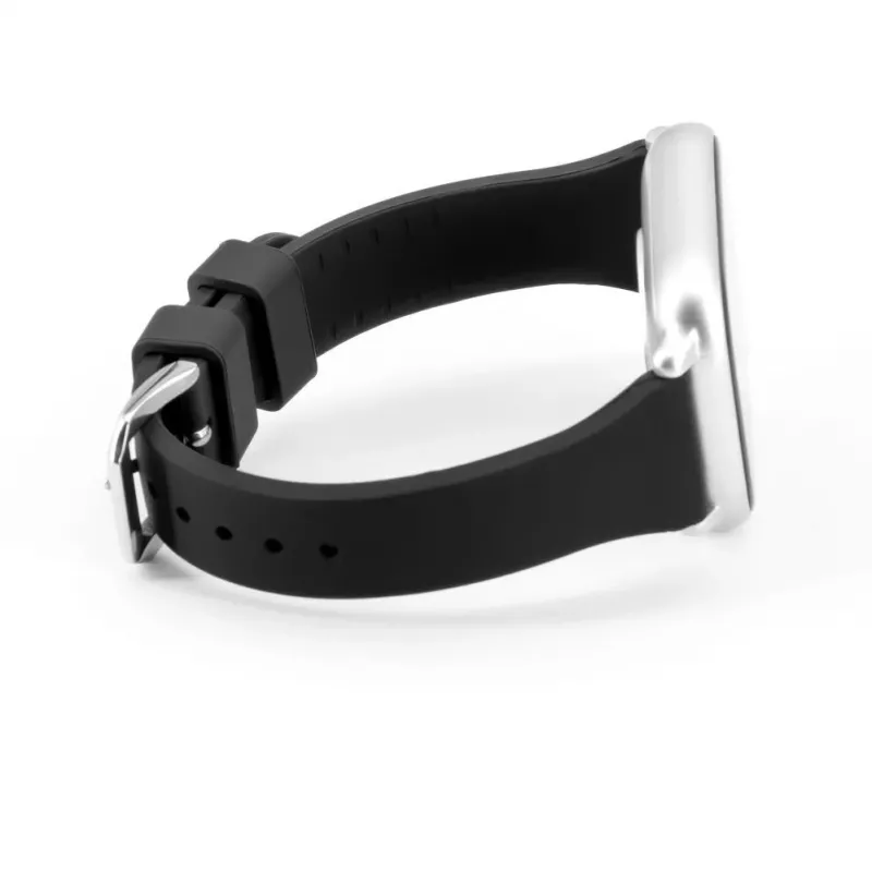 Connect 20mm T-Bügel Silikon Loop Armband (130mm M/L) Schwarz