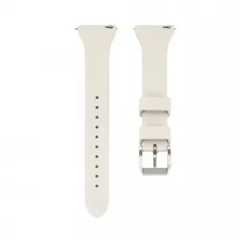 Connect 20mm T-Bügel Silikon Loop Armband (130mm M/L) Silber