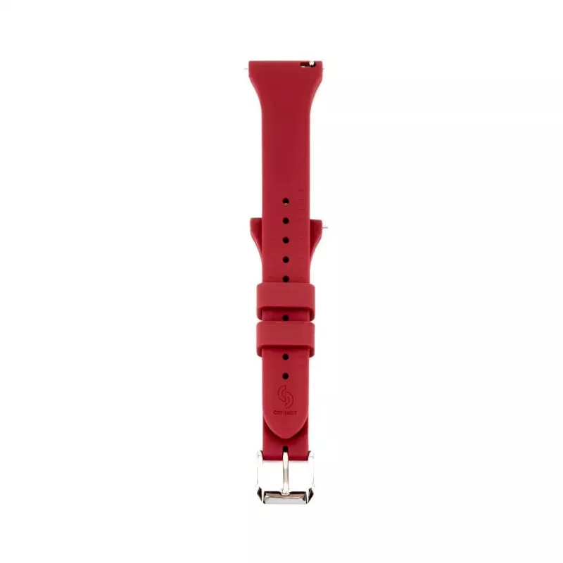 Connect 20mm T-Bügel Silikon Loop Armband (130mm M/L) Pflaume