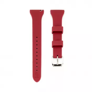 Connect 20mm T-Bügel Silikon Loop Armband (130mm M/L) Pflaume