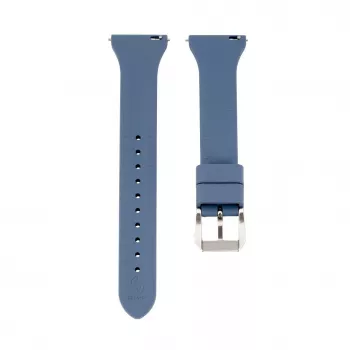 Connect 20mm T-Bügel Silikon Loop Armband (130mm M/L) Blau