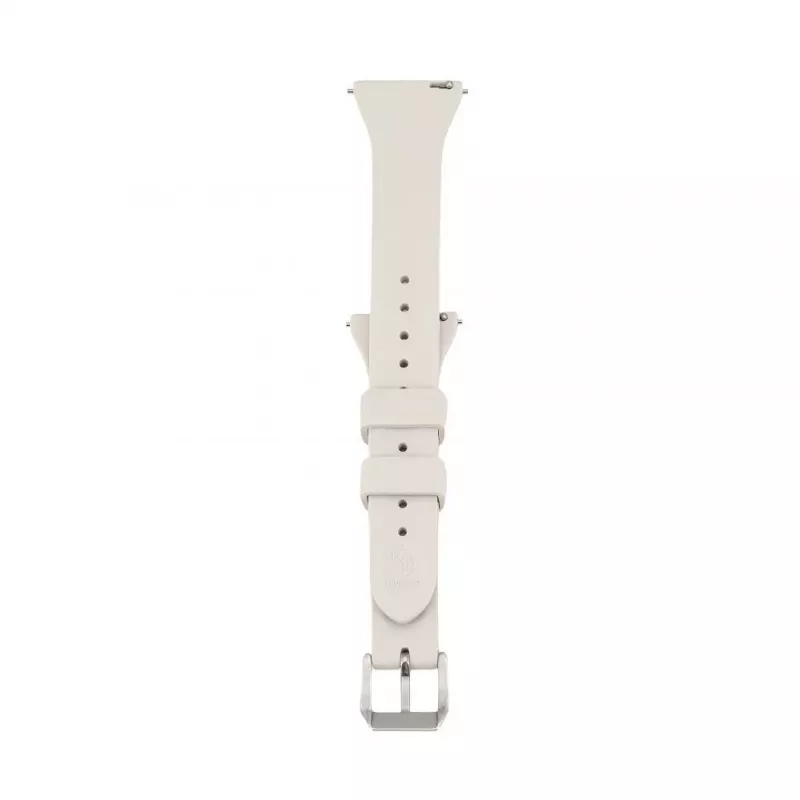 Connect 22mm T-Bügel Silikon-Loop-Uhrenarmband (130mm M/L) Silber