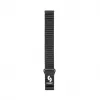 Connect 20mm Flat Head Leder-Silikon Loop Magnetisches Armband (130mm M/L) Schwarz