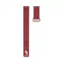 Connect 20mm Flat Head Leder-Silikon Loop Magnetisches Armband (130mm M/L) Weinrot