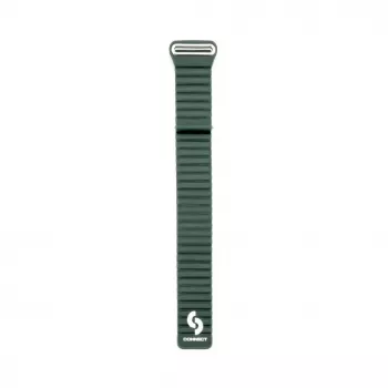 Connect 22mm Flat Head Leder - Silikon Loop Magnetisches Armband (130mm M/L) Forest Green