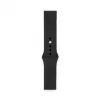 Connect 22mm Silikon Loop Armband (S/M 110mm) Schwarz