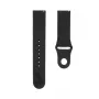 Connect 22mm Silikon Loop Armband (S/M 110mm) Schwarz