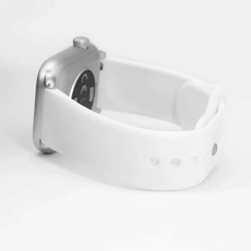 Connect 22mm Silikon Loop Armband (S/M 110mm) Weiß