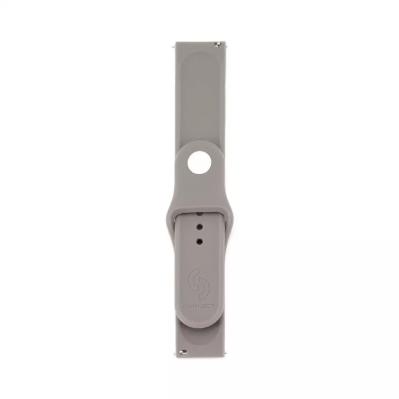 Connect 22mm Silikon Loop Armband (S/M 110mm) Grau
