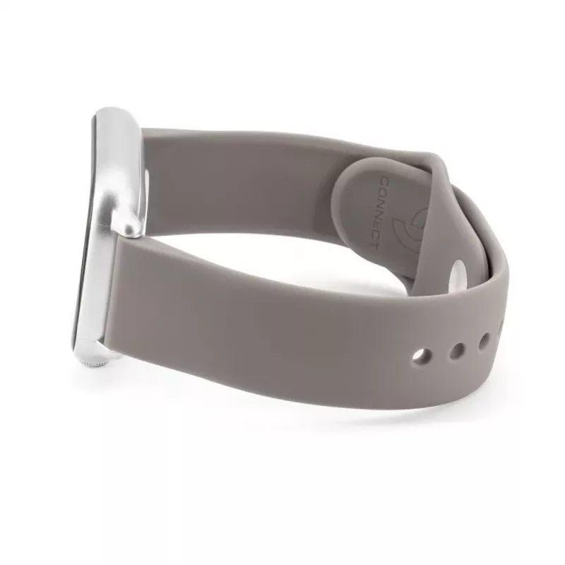 Connect 22mm Silikon Loop Armband (S/M 110mm) Grau