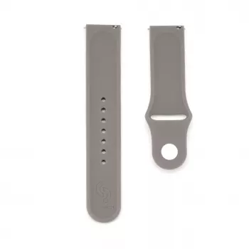 Connect 22mm Silikon Loop Armband (S/M 110mm) Grau