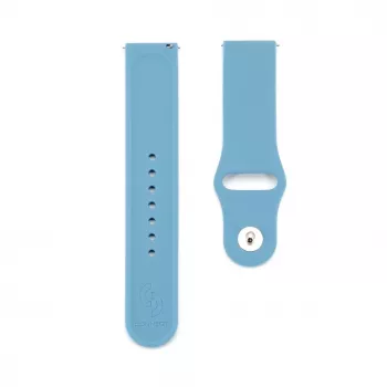 Connect 22mm Silikon-Loop-Uhrenarmband (S/M 110mm) Blau