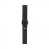 Connect 20mm Silikon Loop Armband (S/M 110mm) Schwarz