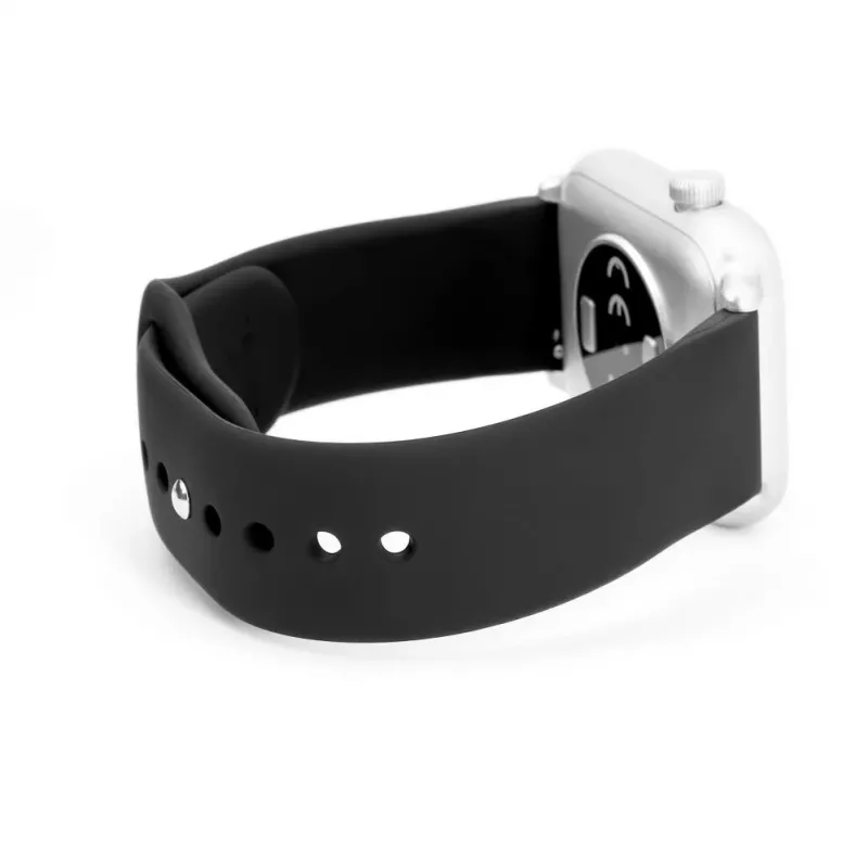 Connect 20mm Silikon Loop Armband (S/M 110mm) Schwarz