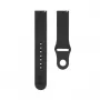 Connect 20mm Silikon Loop Armband (S/M 110mm) Schwarz