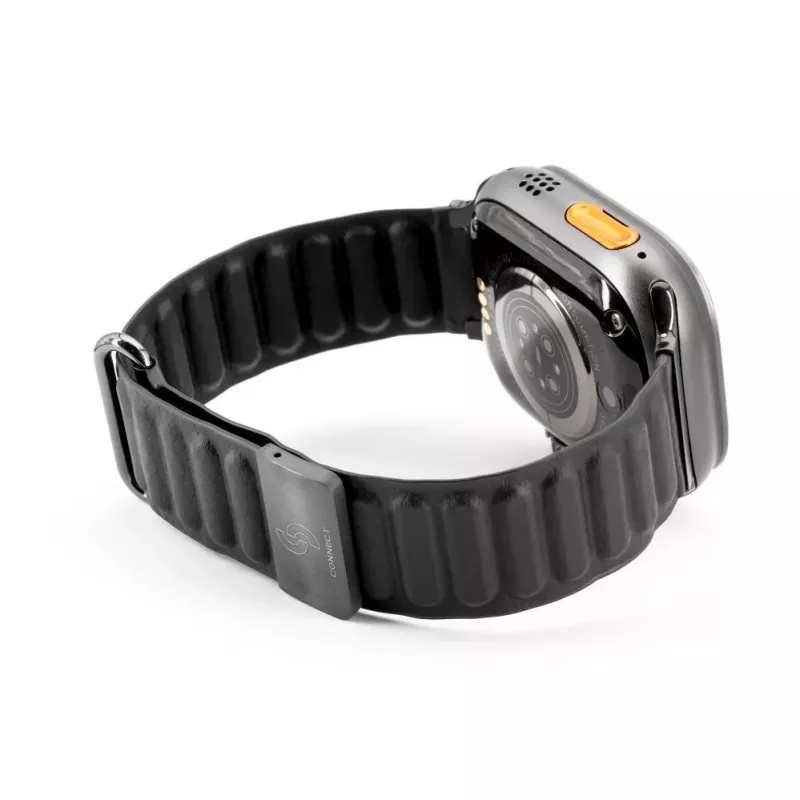 Connect Watch 38/40/41mm Kunstleder Magnetisches Rückschließen Armband Schwarz