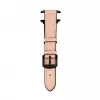 Connect Watch 38/40/41mm Silikon-Patch-Leder-Armband (132mm M/L) Pink Sand