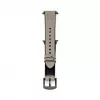 Connect Watch 38/40/41mm Silikon-Patch-Leder-Armband (132mm M/L) Silber