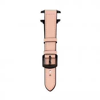 Connect Watch 42/44/45mm Silikon-Patch-Leder-Armband (132mm M/L) Pink Sand