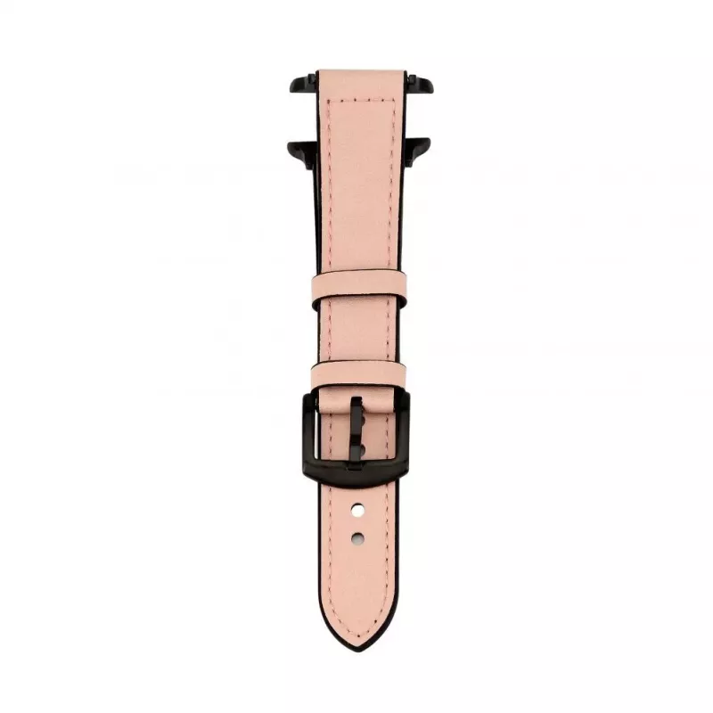 Connect Watch 42/44/45mm Silikon-Patch-Leder-Armband (132mm M/L) Pink Sand