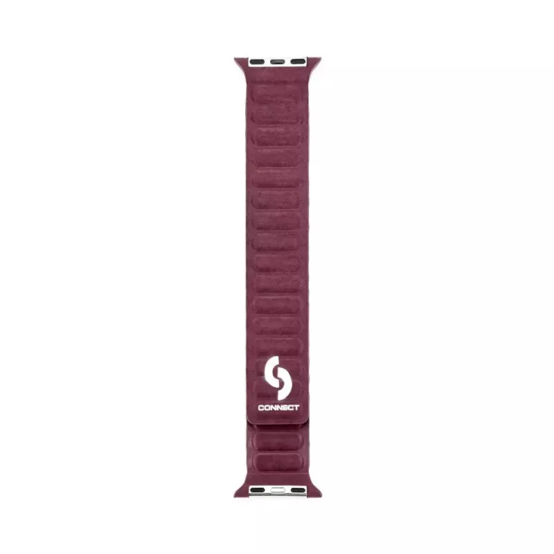 Connect Watch 42/44/45mm Fine Woven Twill Magnetic Chain Watch Strap Plum