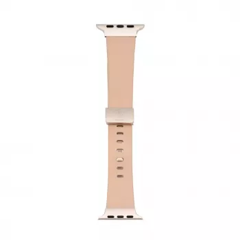Connect Watch 38/40/41mm Single Loop Buckle Lederarmband Rosarot