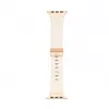 Connect Watch 42/44/45mm Single Loop Buckle Lederarmband Weiß