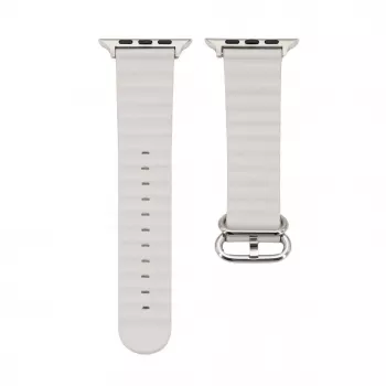 Connect Watch 38/40/41mm Marine Leder Armband Starlight