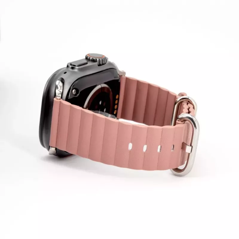 Connect Watch 38/40/41mm Marine Leder Armband Rauchig Lila