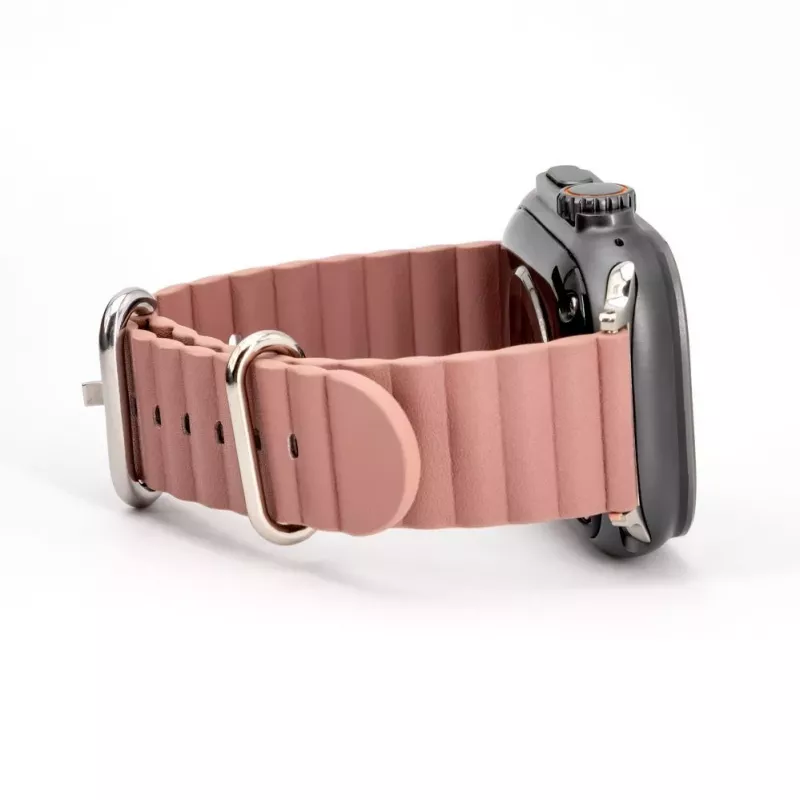 Connect Watch 38/40/41mm Marine Leder Armband Rauchig Lila