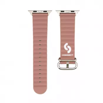 Connect Watch 38/40/41mm Marine Leder Armband Rauchig Lila