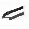 Connect 20mm Silikon-Leder Uhrarmband mit Magnetverschluss Schwarz