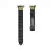 Connect 20mm Silikon-Leder-Uhrarmband mit Magnetverschluss, Waldgrün