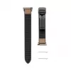 Connect 20mm Silikon-Leder-Armband mit Magnetverschluss, Weinrot