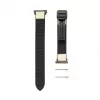 Connect 22mm Silikon-Leder-Uhrarmband mit Magnetverschluss Weiß