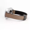 Connect 22mm Silikon-Leder-Uhrarmband mit Magnetverschluss, Weinrot