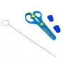 iLike S3 Zubehörset 3in1 für 3D-Druckstift - Reinigungsnadel / Schere / 2 Fingerschützer