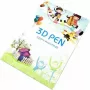 iLike S6 Malbuch für 3D-Druckstift Figurenerstellung und Lernen, 40 Vorlagen