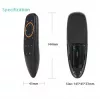 CP G10s Universal Smart TV Air Mouse - Kabellose / IR-Fernbedienung mit Sprachassistent und Gyroskop, Schwarz