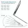 iLike STM1 Metall-Klapp-Notebookständer für 10-17,3 Zoll Laptops - Silber