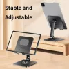 iLike STM4 Metall Tablet-PC-Halterständer mit verstellbarem perfekten Winkel und 360°-Drehung, Schwarz