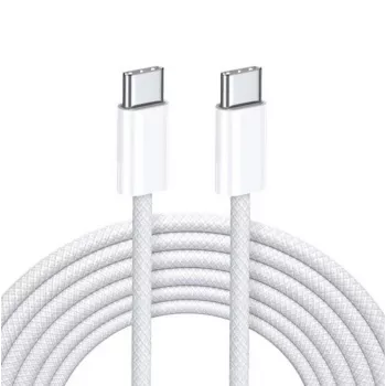iLike 65W USB-C auf USB-C Kabel 2M Weiß