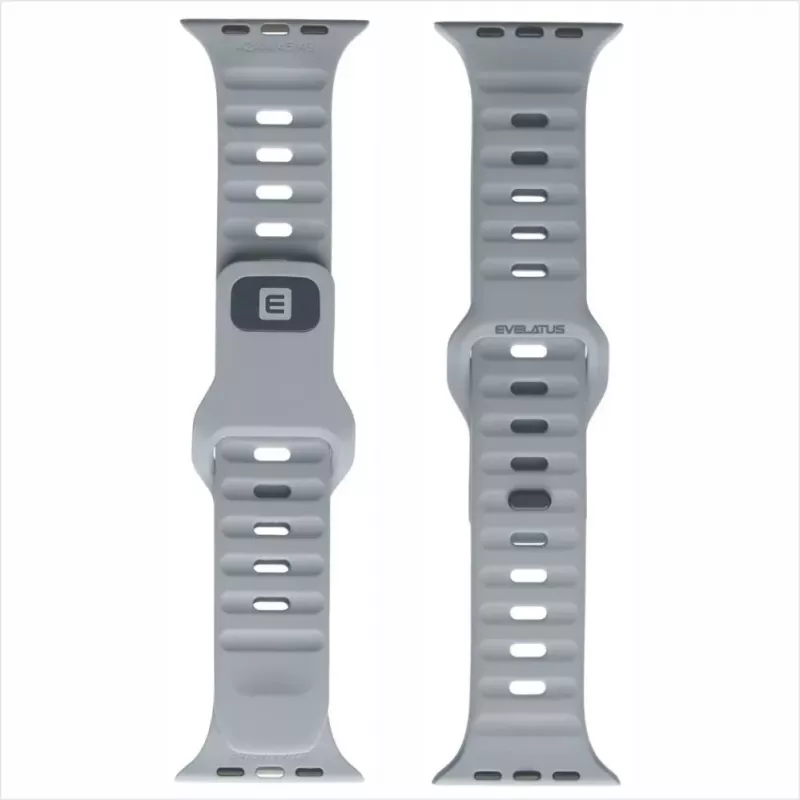 Evelatus Watch 42/44/45 Sport Silicone Loop Gray