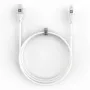 Evelatus USB-C auf Lightning Kabel 1,2m 60W (MFI09) Aluminiumgehäuse Geflecht Weiß