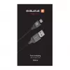 Evelatus USB-A auf USB-C Kabel 1,2m Geflochtenes Nylon Schwarz