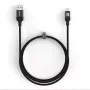 Evelatus USB-A auf USB-C Kabel 1,2m Geflochtenes Nylon Schwarz