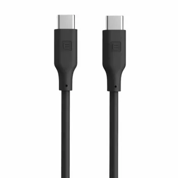 Evelatus USB-C auf USB-C Silikonkabel 1,2 m 60 W / 20 V 3 A Schwarz