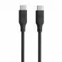 Evelatus USB-C auf USB-C Silikonkabel 1,2 m 60 W / 20 V 3 A Schwarz
