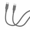 Evelatus USB-C auf USB-C Silikonkabel 1,2 m 60 W PD Grau
